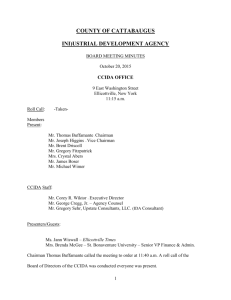 October 20, 2015 CCIDA Board Meeting Minutes (pdf)