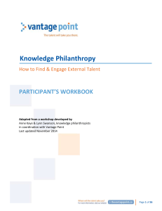 Knowledge Philanthropy Workbook