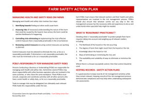 Farm Safety Action Plan - Australian Centre for Agricultural Health