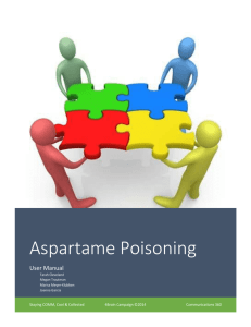 Aspartame Poisoning