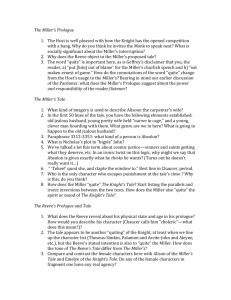 Miller`s Tale Study Guide
