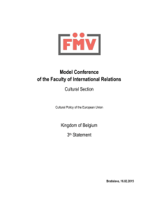 Model Conference of the Faculty of International Relations