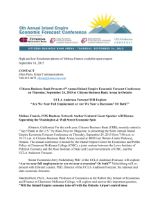 press release - Inland Empire Center for Economics and Public Policy