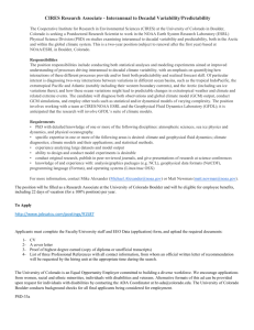 Job as PDF - Cooperative Institute for Research in