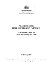 Practice Note: Field Monitoring Patterns
