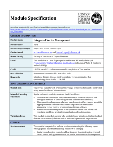 3176 Integrated Vector Management Module Specification