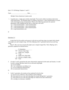Term 2 AP Biology Quiz Chapter 11 and 12 2014