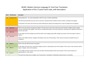 Access the departmental marking grid for translation here