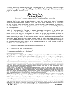 Magna Carta - National Liberty Alliance