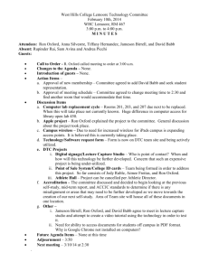 WHCL Technology Committee Minutes for 2-10-14