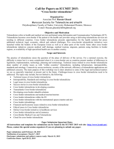 Call for Papers on ICCMIT 2015: “Cross border telemedicine”