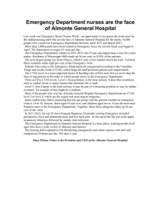 Emergency Department nurses are the face of Almonte General