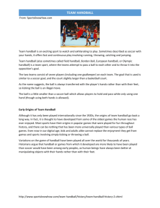 About Team Handball - Lancaster Central School District