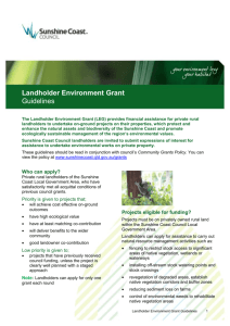 Landholder Environment Grant Guidelines