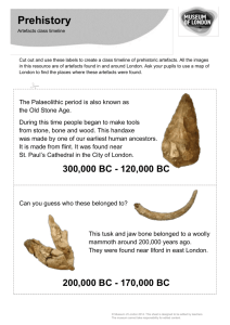 Prehistory class timeline