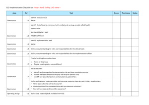 Implementation Checklist