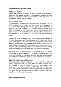 View Report - Qatar National Cement Company