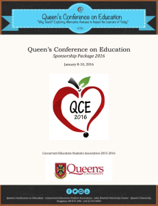 - Queen`s Conference on Education