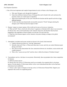APES 2014/2015 Unit 2-Chapters 3,4,5 Free Response Questions 1