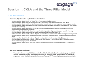 CKLA and the Three Pillar Model