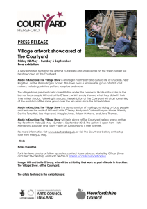 PRESS RELEASE Village artwork showcased at The Courtyard