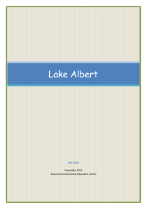 1. Issue: Lake Albert - Riverina Environmental Education Centre