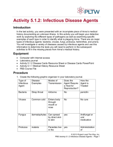 activity 5.1.2 infectious agent chart