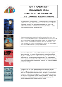 Recommended reading List Year 7