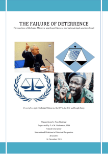 Rodman, Kenneth A., `Darfur and the Limits of Legal Deterrence`