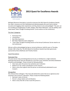 Quest for Excellence 2013 Paper Form