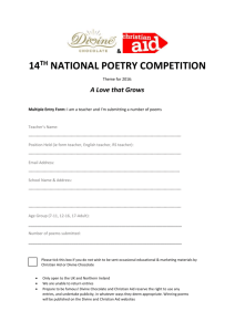 Divine Chocolate Poetry 2016 entry form
