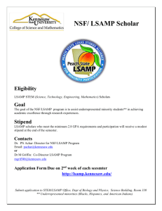 LSAMP Scholar Eligibility - Kennesaw State University