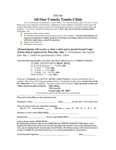HERE - the Grand Ledge Tennis Clinic Website!
