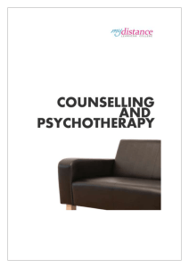 Counselling and Psychotherapy