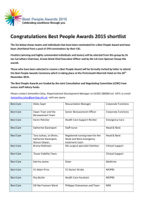 Please follow this Link to view the full shortlist