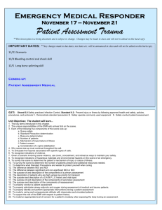 11/21 Patient Assessment Trauma Soft Tissue Injuries