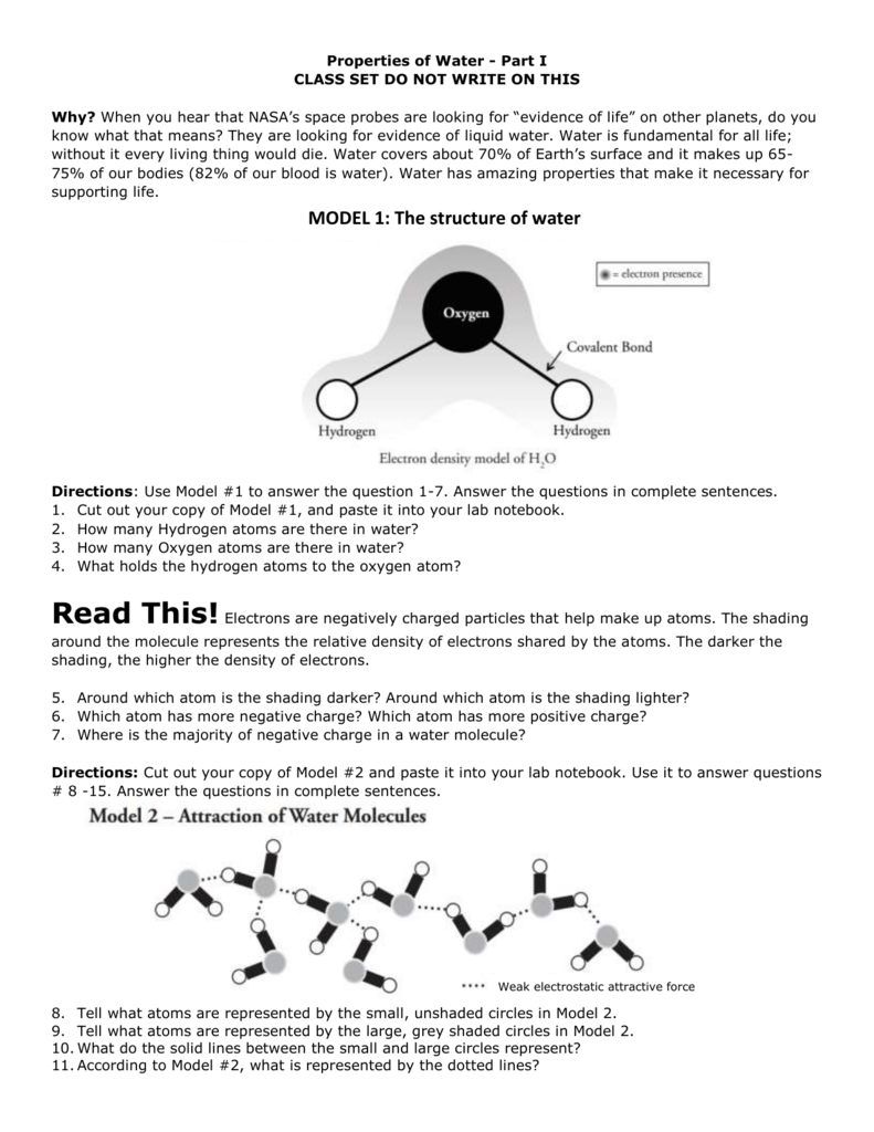 properties-of-water-worksheet-key