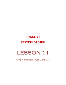 11.3 principles for user interfaces design