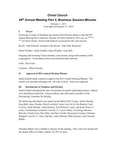 2015 Annual Meeting Minutes