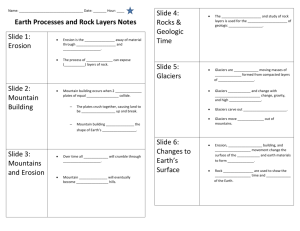 Earth Processes and Rock Layers Notes