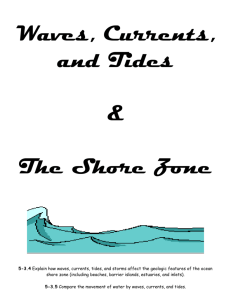 Waves, Currents, and Tides & The Shore Zone