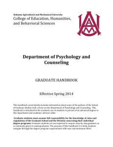Graduate Handbook - Alabama A&M University