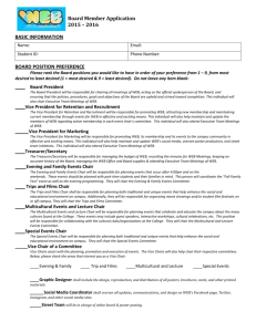 board position preference - Westchester Community College
