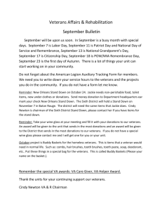 September 2015 VA Newsletter - American Legion Auxiliary