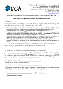 Extracurricular Permission Form 8 July 2015