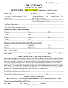 health form due july 31, 2014