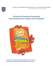Practice Placement Reasonable accommodations explained