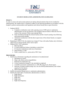 Student Medication Administration Guidelines