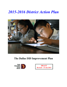 Key Actions - Dallas Independent School District