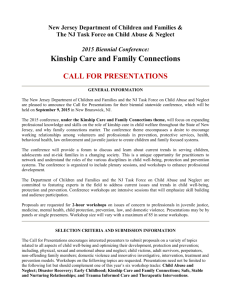 Kinship Care and Family Connections CALL FOR PRESENTATIONS